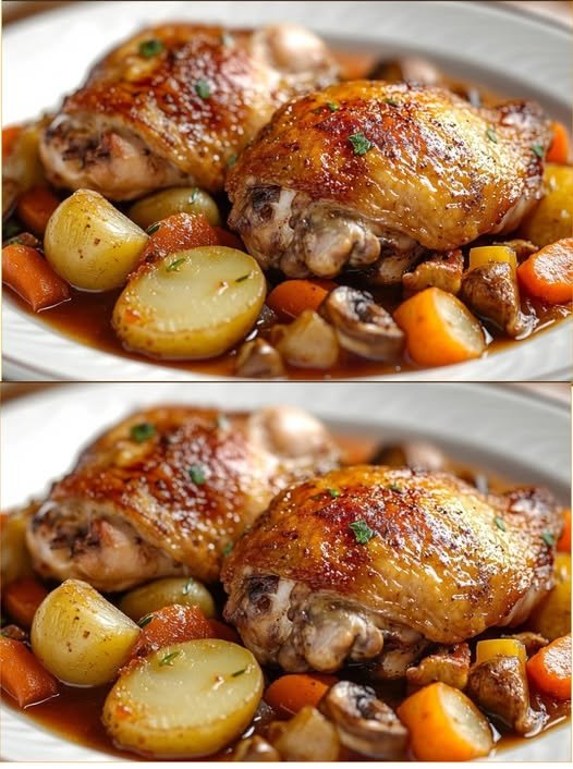Spanish Chicken Thighs with Vegetables